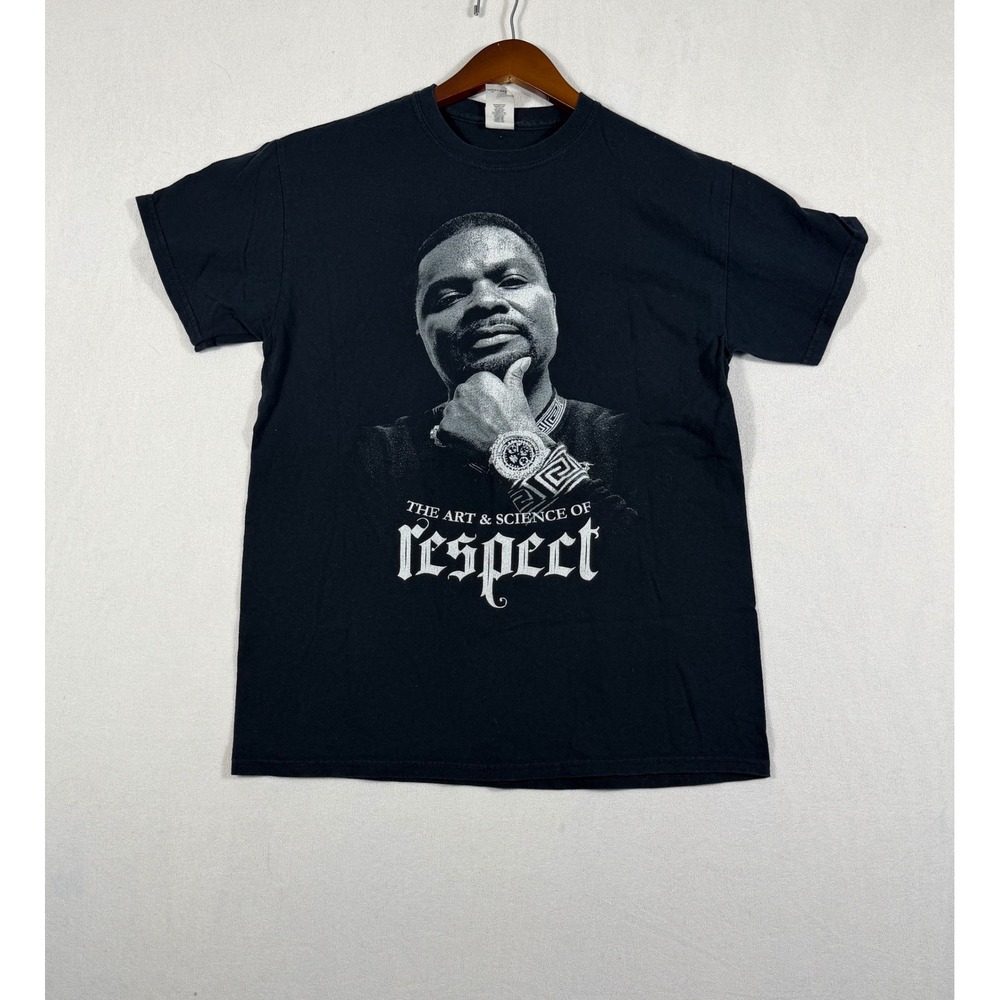 J Prince The Art & Science of Respect Graphic T-Shirt Black Mens Size Medium